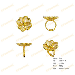 Jewelry set Filigree Earrings White Wax Casting Resin 3D Printing Service   HFR-06-E
