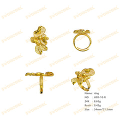 Jewelry set Filigree Ring White Wax Casting Resin 3D Printing Service  HFR-10-R