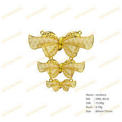 Jewelry set  Filigree Set   White Wax Casting Resin 3D Printing Service  HML-04