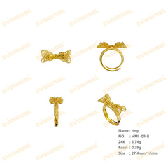 Jewelry set Filigree Ring White Wax Casting Resin 3D Printing Service  HML-09-R
