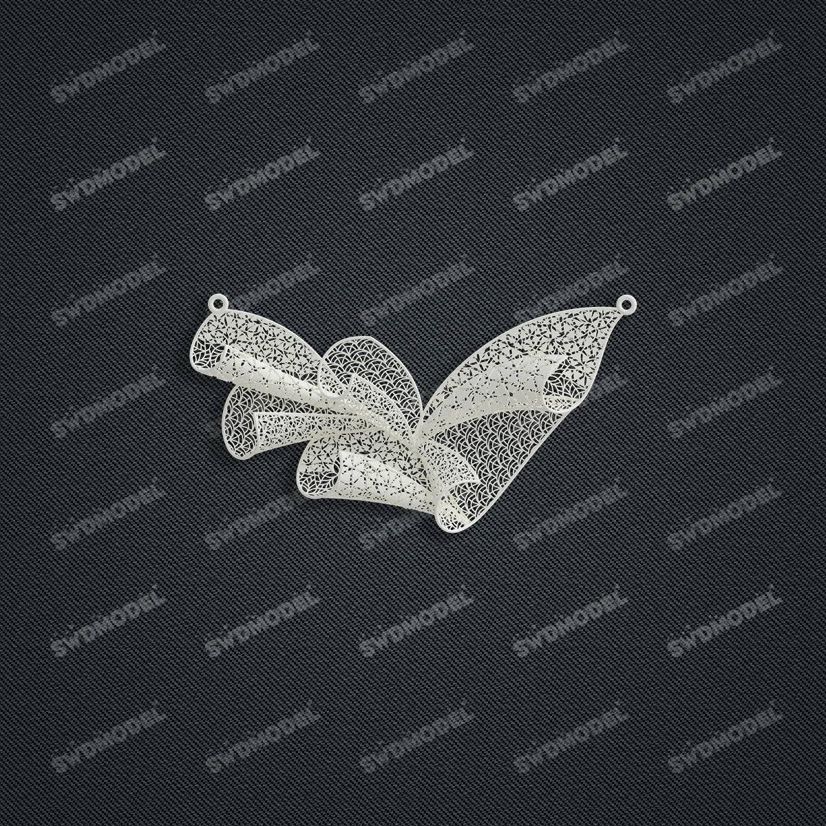 Jewelry set  Filigree Set   White Wax Casting Resin 3D Printing Service  HNM-01
