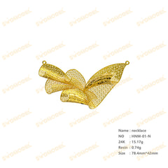 Jewelry set  Filigree Set   White Wax Casting Resin 3D Printing Service  HNM-01