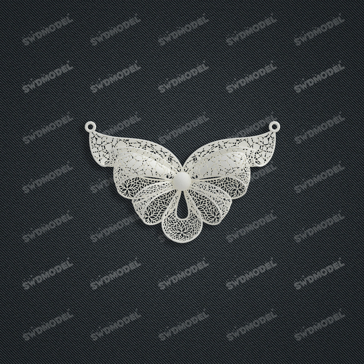 Jewelry set  Filigree Set   White Wax Casting Resin 3D Printing Service  HNM-02