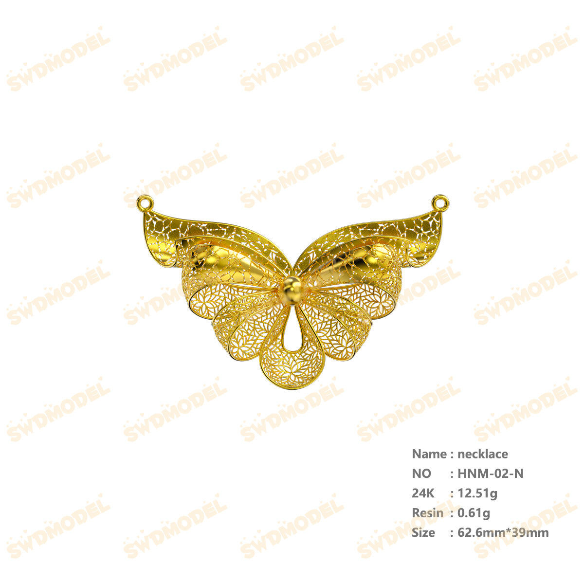 Jewelry set  Filigree Set   White Wax Casting Resin 3D Printing Service  HNM-02