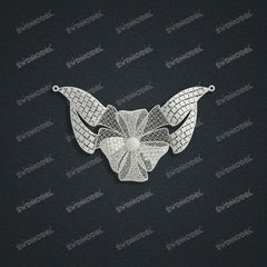 Jewelry set  Filigree Set   White Wax Casting Resin 3D Printing Service  HNM-03