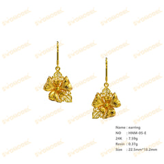 Jewelry set Filigree Earrings White Wax Casting Resin 3D Printing Service   HNM-05-E