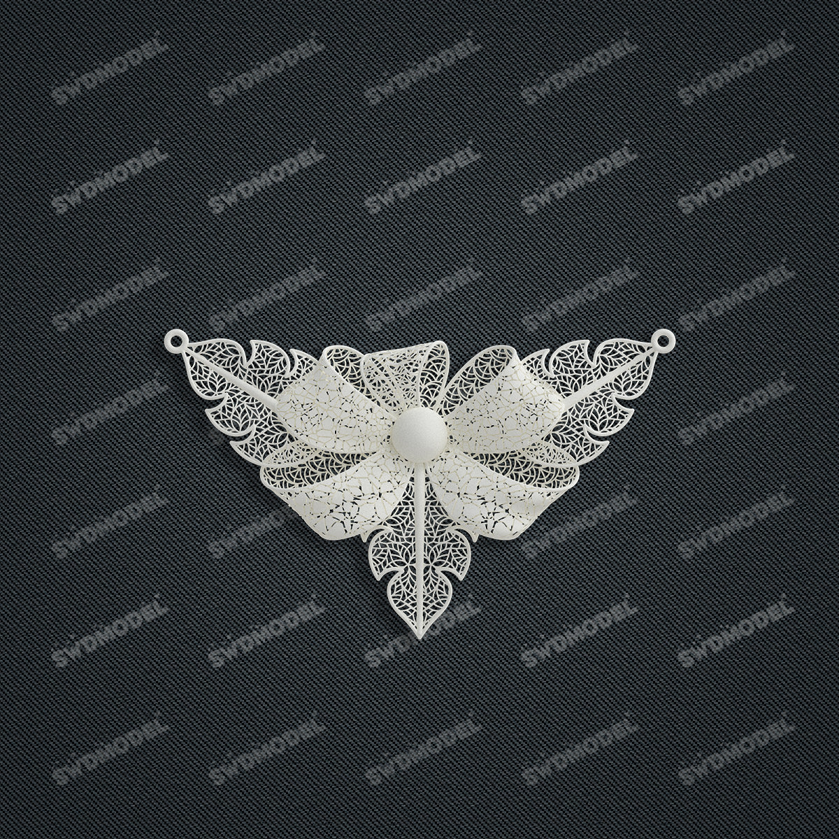 Jewelry set  Filigree Set   White Wax Casting Resin 3D Printing Service  HNM-05