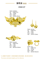 Jewelry set  Filigree Set   White Wax Casting Resin 3D Printing Service  HNM-07