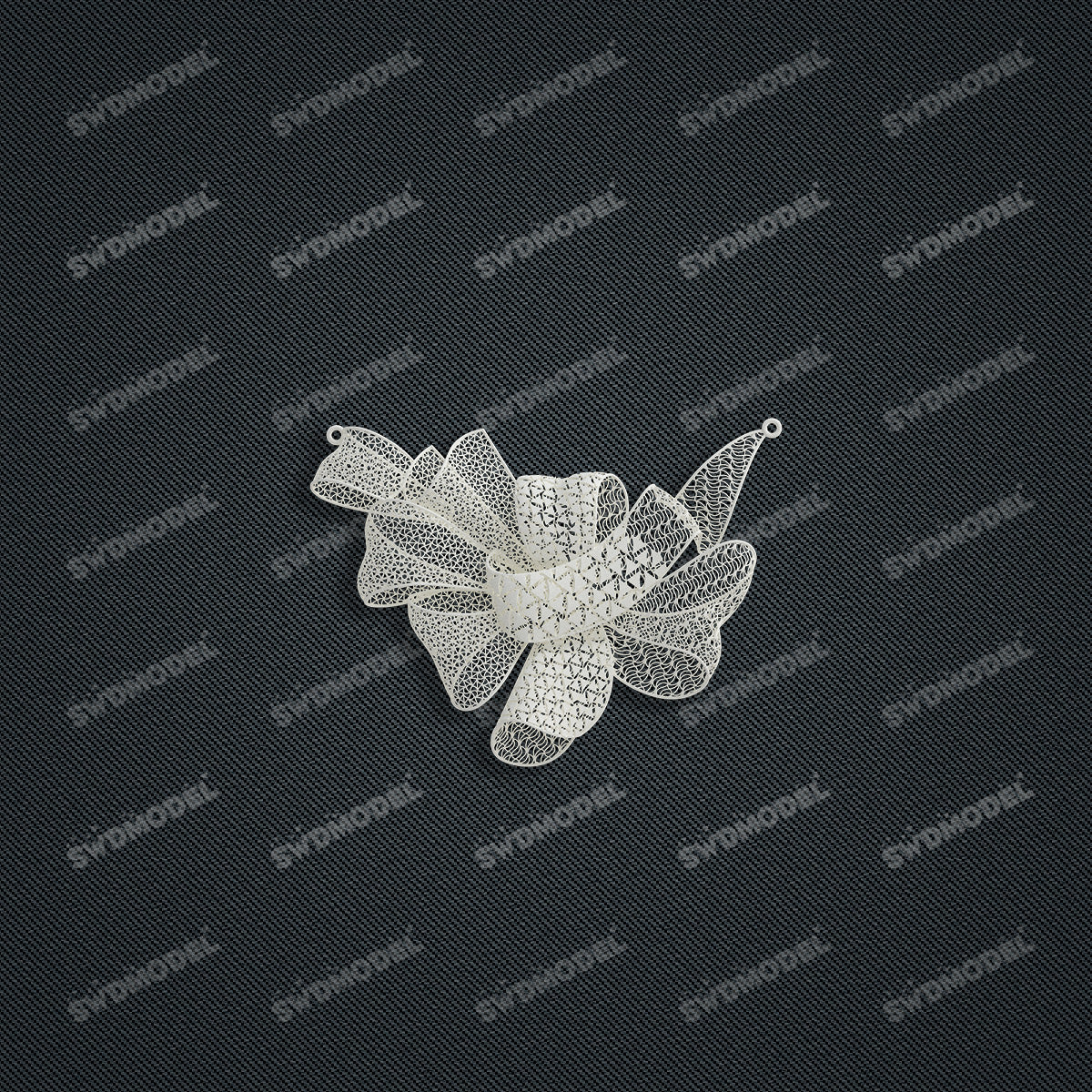 Jewelry set  Filigree Set   White Wax Casting Resin 3D Printing Service  HNM-08