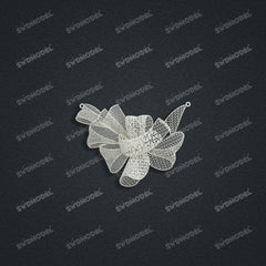 Jewelry set  Filigree Set   White Wax Casting Resin 3D Printing Service  HNM-08