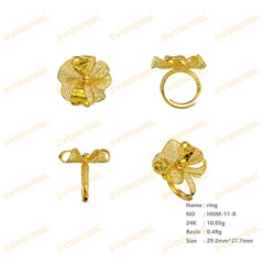 Jewelry set Filigree Ring White Wax Casting Resin 3D Printing Service  HNM-11-R