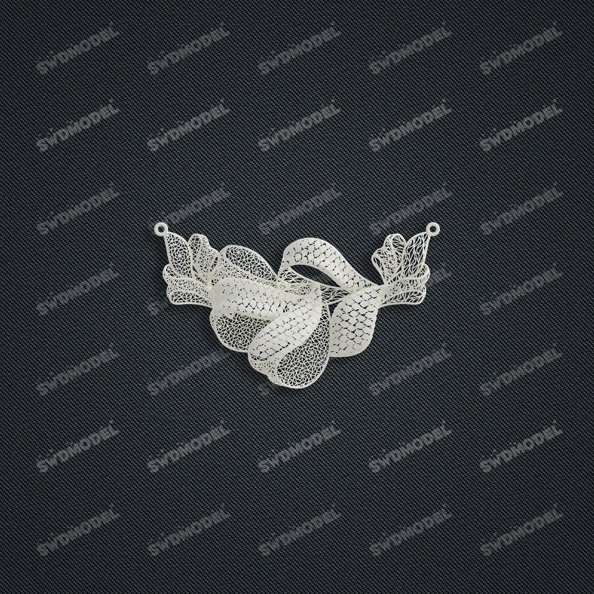 Jewelry set  Filigree Set   White Wax Casting Resin 3D Printing Service  HNM-12