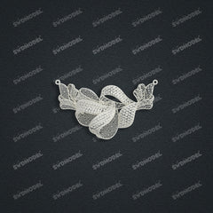 Jewelry set  Filigree Set   White Wax Casting Resin 3D Printing Service  HNM-12