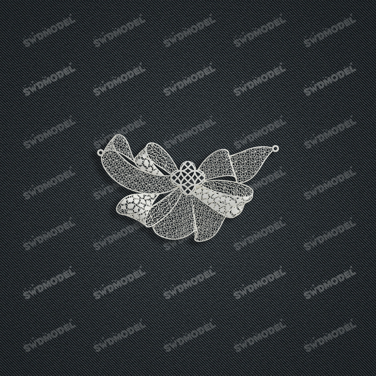 Jewelry set  Filigree Set   White Wax Casting Resin 3D Printing Service  HNM-13
