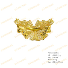 Jewelry set  Filigree Set   White Wax Casting Resin 3D Printing Service  HNM-15