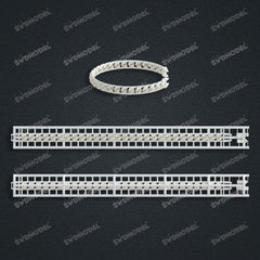 Miami Cuban Chain Casting White Wax 3D Printing Service SWDB-081-W7.4-016