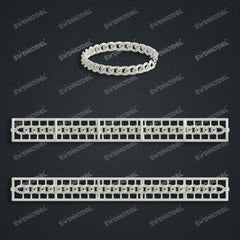 Miami Cuban Chain Casting White Wax 3D Printing Service SWDB-082-W6.4-062