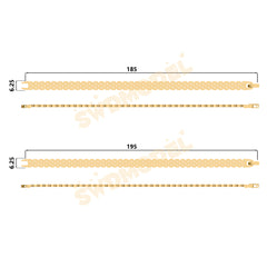 Miami Watch Band Chain Casting White Wax 3D Printing Service  SWDB-098-W6.3-018