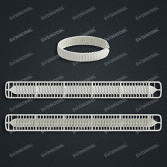 Miami Watch Band Chain Casting White Wax 3D Printing Service  SWDB-100-W11-023