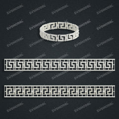 Miami Watch Band Chain Casting White Wax 3D Printing Service  SWDB-112-W10-01
