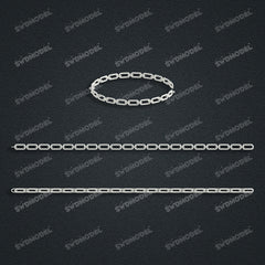 Miami Cuban Chain Casting White Wax 3D Printing Service SWDB-128-W4