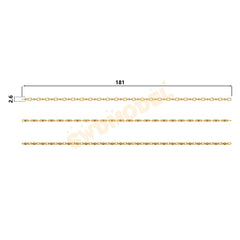 Miami Cuban Chain Casting White Wax 3D Printing Service SWDB-132-W2.6
