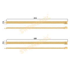 Miami Cuban Chain Casting White Wax 3D Printing Service SWDB-145-W7.5-08