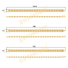 Miami Cuban Chain Casting White Wax 3D Printing Service SWDB-153-W6-062