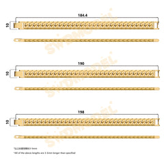 Miami Hepburn Chain Casting White Wax 3D Printing Service SWDB-155-W10-04