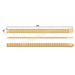 Miami Cuban Chain Casting White Wax 3D Printing Service SWDB-156-W10-013