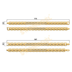 Miami Knight Chain Casting White Wax 3D Printing Service  SWDB-190-W9-01