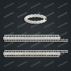 Miami Knight Chain Casting White Wax 3D Printing Service  SWDB-190-W9-01