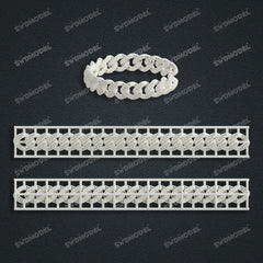 Miami Cuban Chain Casting White Wax 3D Printing Service SWDB-194-W14