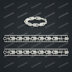 Miami Knight Chain Casting White Wax 3D Printing Service  SWDB-253-W10.5