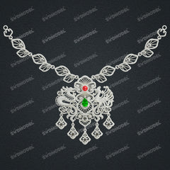 Jewelry set  Filigree Set   White Wax Casting Resin 3D Printing Service  SWDT-001ap