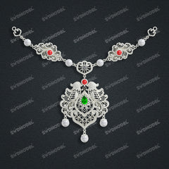 Jewelry set  Filigree Set   White Wax Casting Resin 3D Printing Service  SWDT-002ap