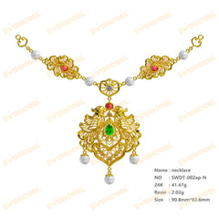 Jewelry set  Filigree Set   White Wax Casting Resin 3D Printing Service  SWDT-002ap