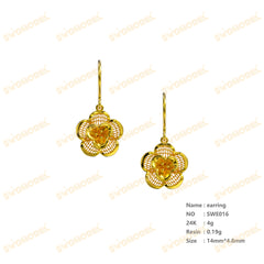 Jewelry set Filigree Earrings White Wax Casting Resin 3D Printing Service   SWE016