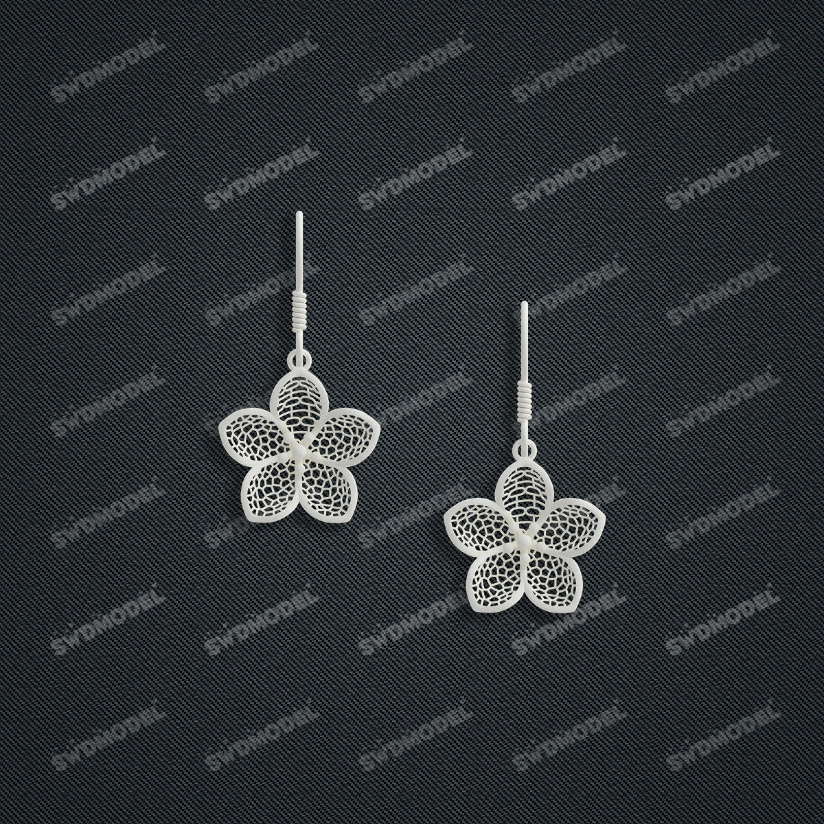 Jewelry set  Filigree Set   White Wax Casting Resin 3D Printing Service  SWT017