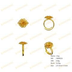 Jewelry set Filigree Ring White Wax Casting Resin 3D Printing Service  SWR016